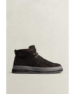 GANT Blistown Suede Boots Weathered - Black