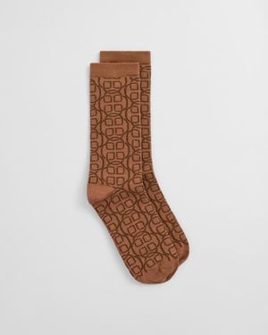 GANT Monogram Socks - Brown