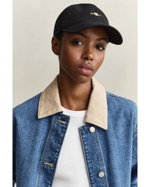 GANT Shield Cotton Twill Cap - Black