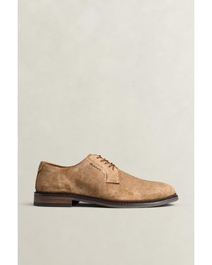 GANT Bidford Suede Derby Shoes Warm - Natural
