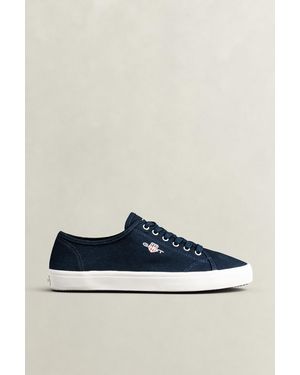 GANT Pillox Cotton Twill Trainers Marine - Blue