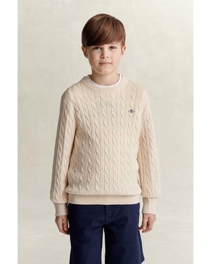 GANT Teens Teen Boys Shield Jumper - Natural