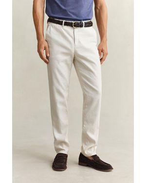 GANT Linen Blend Chinos - Blue