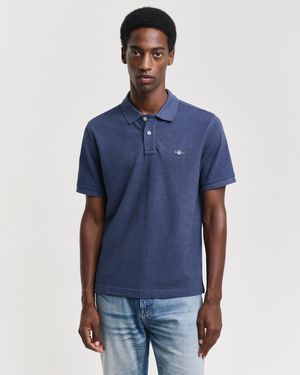 GANT Seasonal Essential Embroidered Archive Shield Polo Shirt () - Blue