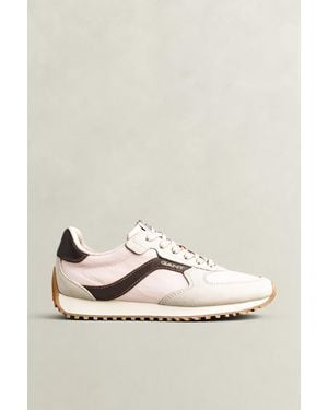 GANT Beja Suede Trainers Light - Natural
