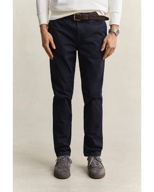 GANT Slim Fit Comfort Chinos Evening - Blue