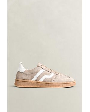 GANT Cuzima Suede Trainers - Natural