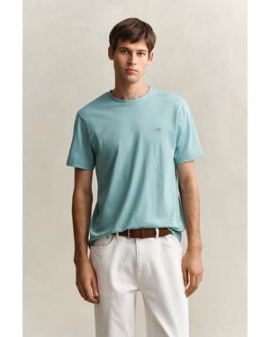 GANT Regular Fit Shield T-Shirt - Blue