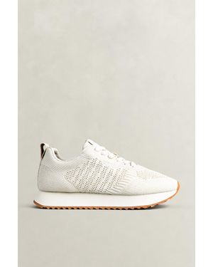 GANT Bevinda Knit Trainers Eggshell - White