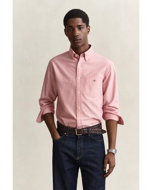 GANT Regular Fit Classic Oxford Shirt - Pink
