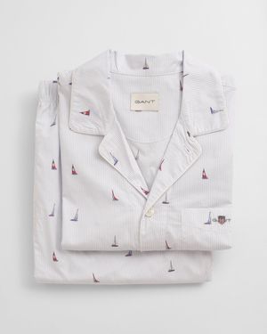 GANT Boat Print Pyjama Set - Grey