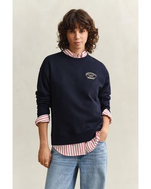 GANT Rope Graphic Sweatshirt Evening - Blue