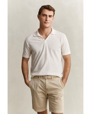 GANT Washed Polo Shirt Cream - Natural