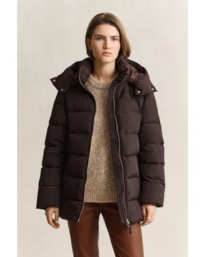 GANT Mid Down Jacket Deep - Brown