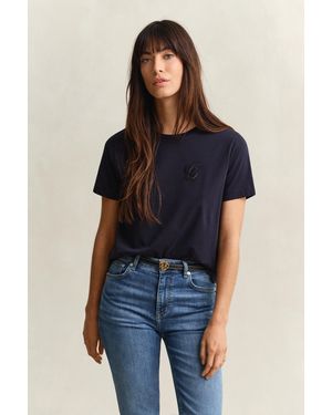 GANT Script T-Shirt Evening - Blue