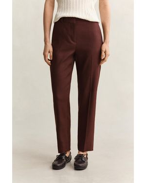 GANT Tailored Linen Stretch Trousers - Natural