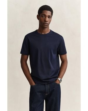 GANT Pima Cotton T-Shirt Evening - Blue