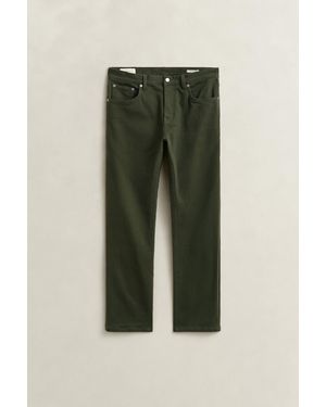 GANT Regular Fit Twill Jeans Dark Moss - Green