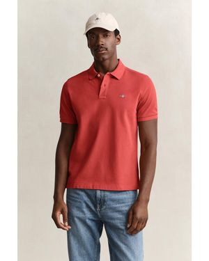 GANT Regular Fit Polo Shirt - Red