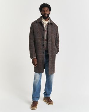 GANT Wool Car Coat Deep - Brown