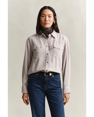 GANT Denim Twill Ranger Shirt - Blue