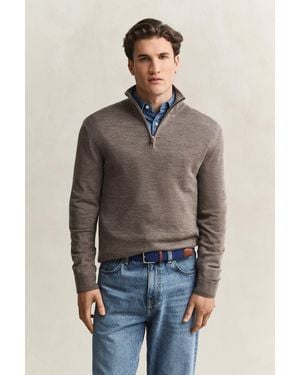 GANT Merino Wool Half-Zip Jumper - Multicolour