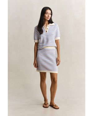 GANT Knitted Mini Skirt Cream - Natural