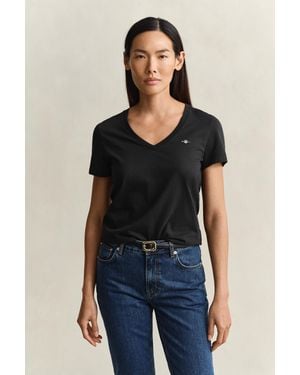 GANT Shield V-Neck T-Shirt - Multicolour