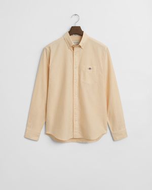 GANT Regular Fit Banker Stripe Classic Oxford Shirt - Natural