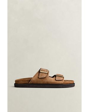 GANT Fairfro Suede Sandals Warm - Green