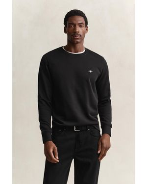 GANT Shield Crew Neck Sweatshirt - Black