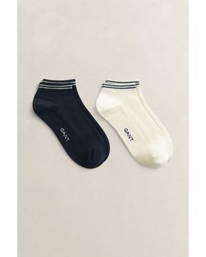 GANT 2-Pack Ankle Socks Marine - Blue