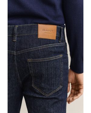 GANT Extra Slim Active Recover Jeans Dark - Natural