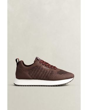 GANT Bevinda Knit Trainers Dark - Brown