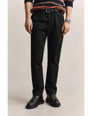 GANT Regular Fit Classic Chinos - Black