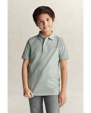 GANT Teens Shield Piqué Polo Shirt - Multicolour