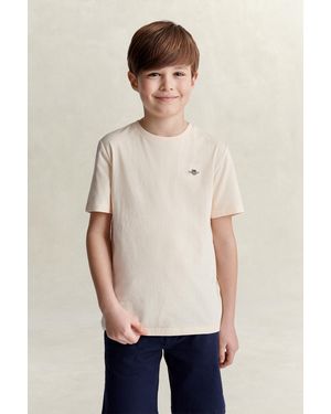 GANT Teens Shield T-Shirt - Natural