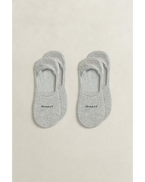 GANT 2-Pack Invisible Socks - Grey