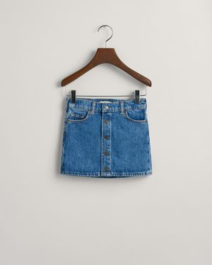 GANT Kids Girls Mini Denim Skirt - Blue