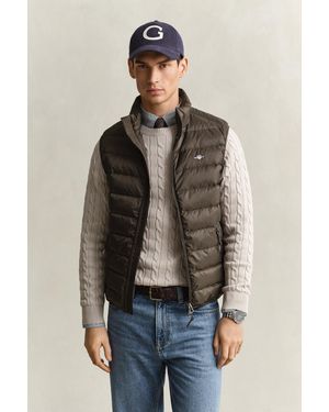 GANT Light Down Vest - Brown