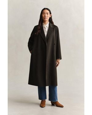 GANT Handstitched Belted Coat Dark Moss - Black