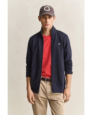 GANT Shield Zip Sweatshirt - Blue