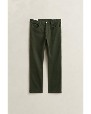 GANT Regular Fit Twill Jeans Dark Moss - Green