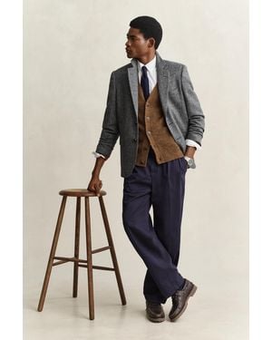 GANT X Yale Tweed Blazer - Grey