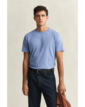 GANT Regular Fit Shield T-Shirt - Blue