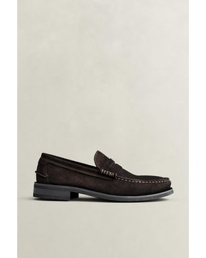 GANT Lenkoxx Suede Loafers Weathered - Brown
