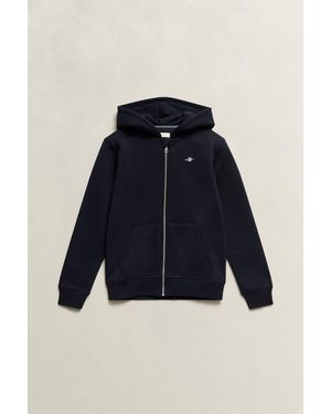 GANT Teens Teen Boys Zip Hoodie Evening - Blue