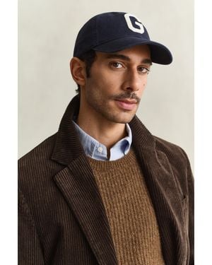 GANT Wool Appliqué Cap Evening - Black