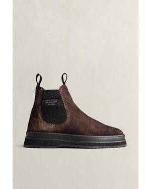 GANT Blistown Suede Chelsea Boots Weathered - Black
