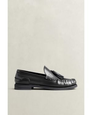 GANT Gracelyn Leather Loafers - Black